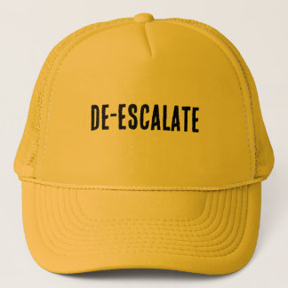Casquette "DÉSESCALATE" | Phrase d'un mot |