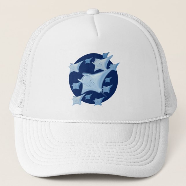 Casquette Design graphique Manta Ray Lover (Devant)