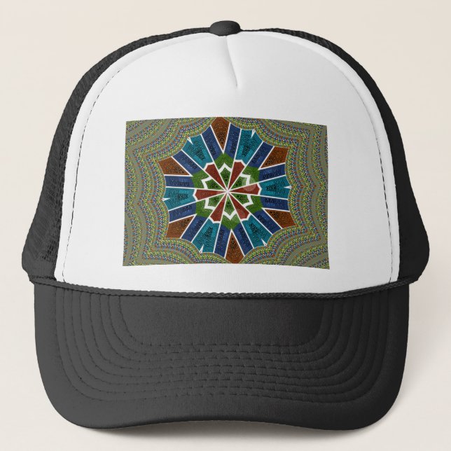 Casquette Design inspiré de Sari avec détails complexes (Devant)