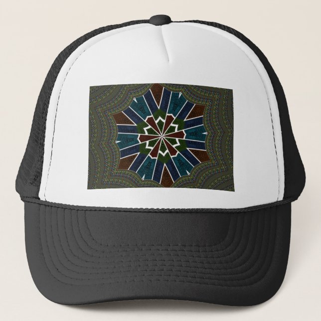 Casquette Design inspiré de Sari avec détails complexes (Devant)