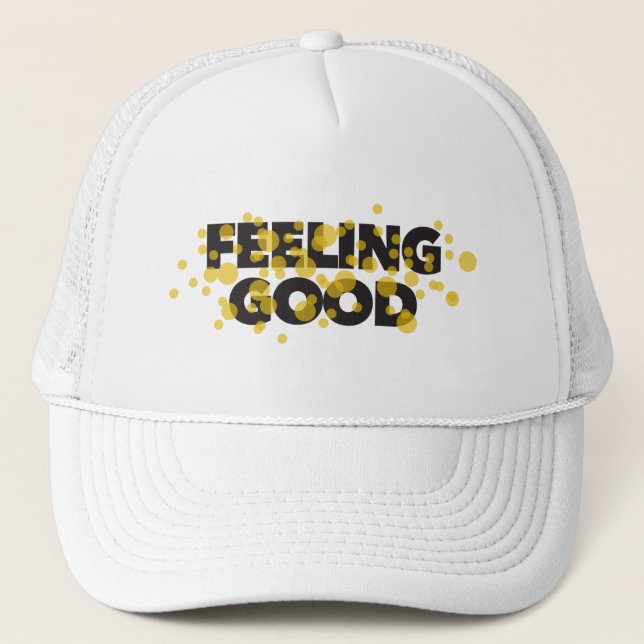Casquette Design moderne, ludique, gai du Feeling Good (Devant)