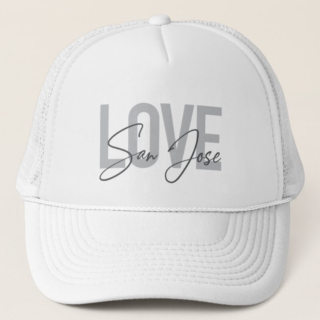 Casquette Design moderne, simple, chic, cool Love San Jose (Devant)