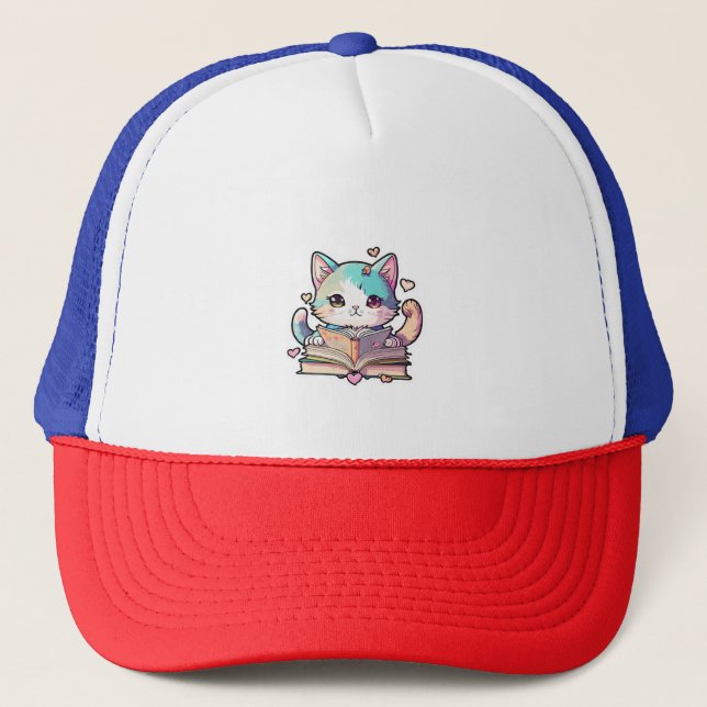 Casquette design pour chat mignon (Devant)