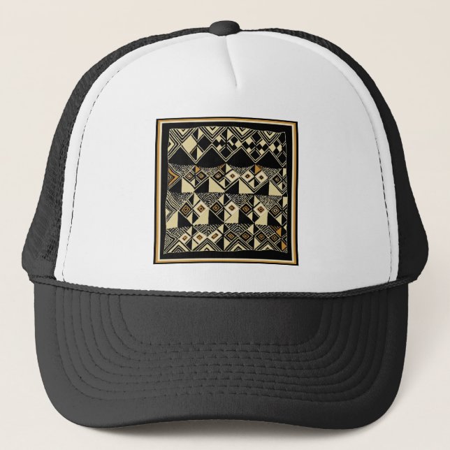 Casquette Designs africains inspirés de Kuba (Devant)