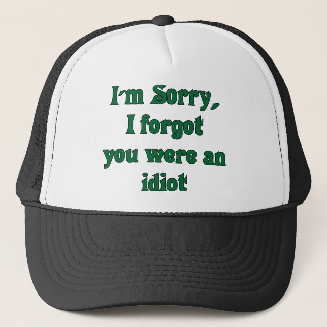 Casquette désolé (Devant)