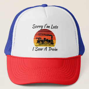Casquette Désolé d'être en retard j'ai vu un ventilateur