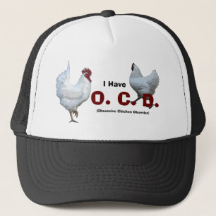Casquette Désordre obsédant de poulet : Races mélangées
