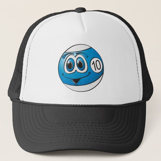 Casquette Dessin à bille de dix piscines (Devant)