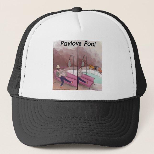 Casquette Dessin amusant de la piscine de Pavlov (Devant)