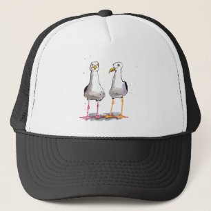 Casquette Dessin amusant d'encre de seagull - mouettes comiq
