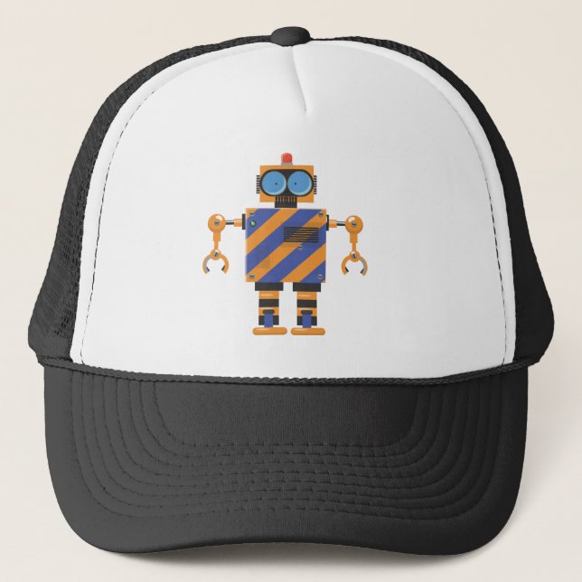 Casquette Dessin Animé de Robot Mécanique (Devant)