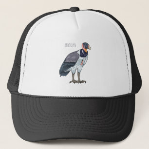 Casquette dessin animé d'oiseau vautour du roi