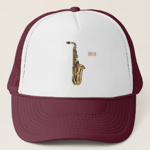 Casquette dessin animé saxophone
