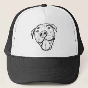 Casquette dessin de bulle simple amoureux de les chiens noir