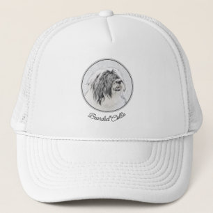 Casquette Dessin de collie à oreilles - Joli art original de