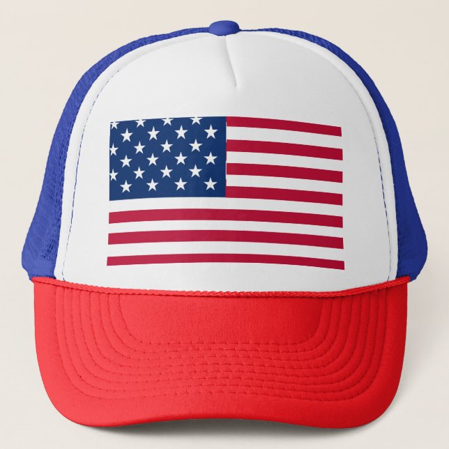 Casquette Dessin de fierté du drapeau américain USA (Devant)