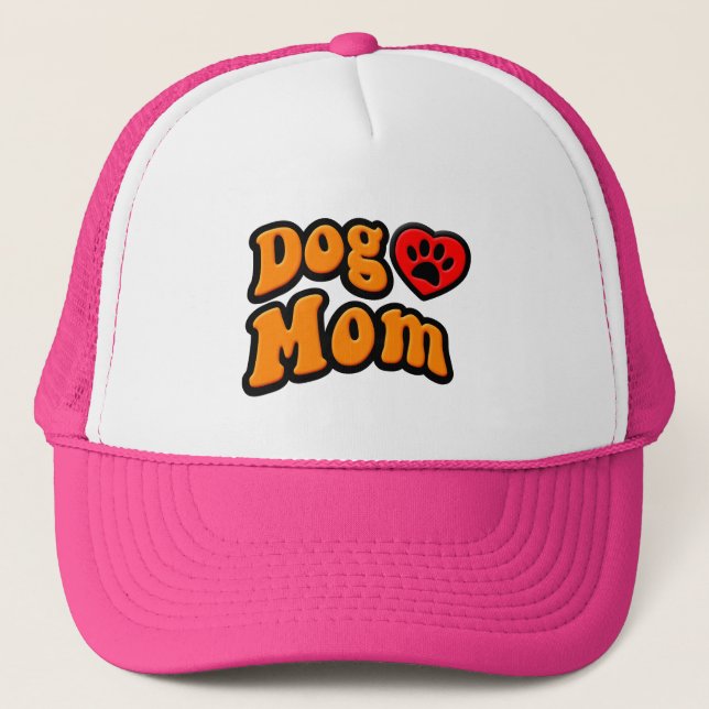 Casquette Dessin de maman de chien super (Devant)