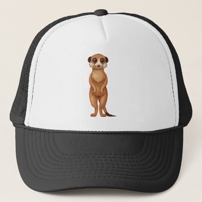 Casquette Dessin de Meerkat (Devant)