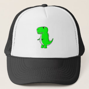 Casquette Dessin Dinosaure Vert