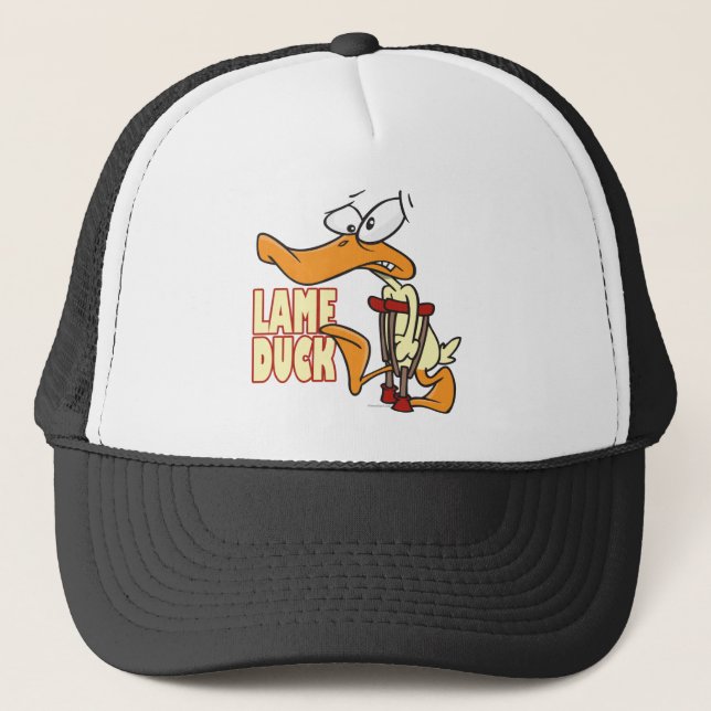 Casquette dessin drôle de canard boiteux (Devant)