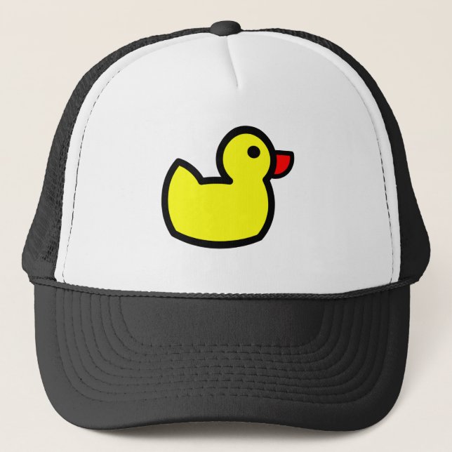 Casquette Dessin jaune de canard (Devant)