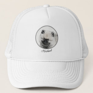 Casquette Dessin Keeshond Chiot - Joli dessin original Chien