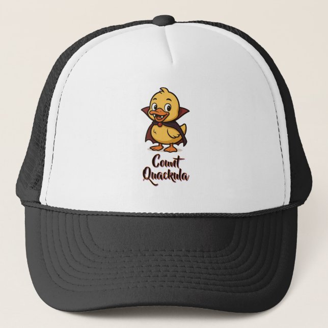 Casquette dessin personnalisé Cute vampire canard d'Hallowee (Devant)