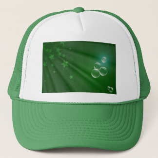 Casquette Destin d'amour de paix d'art de motif de vert de