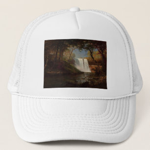 Casquette Destin de cascade de forêt de peinture d'Albert