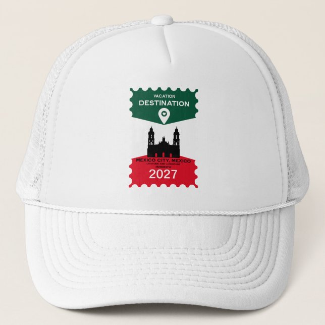 Casquette Destination Mexique cadeau de vacances (Devant)