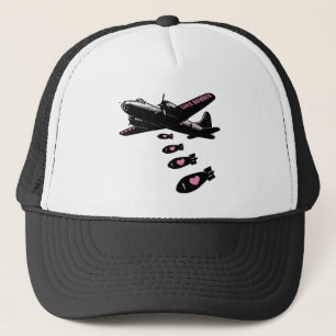Casquette Détails de l'amour stratégique du bombardier rose