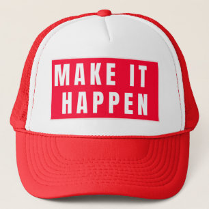Casquette Détermination et réussite de la mise en évidence d