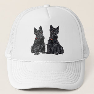 Casquette Deux terriers écossais noirs