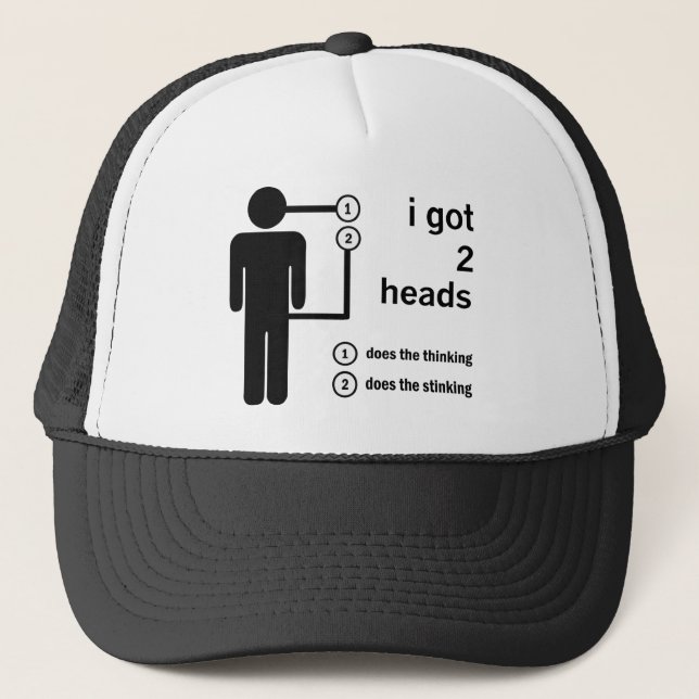 Casquette Deux Têtes Sont Meilleures Qu'Une (Devant)