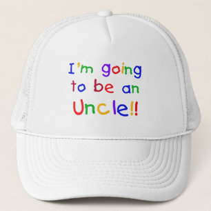 Casquette Devenir un oncle Couleurs primaires Texte