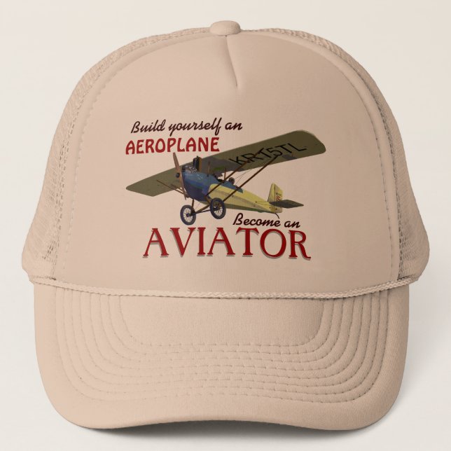 Casquette Deviennent un aviateur (Devant)