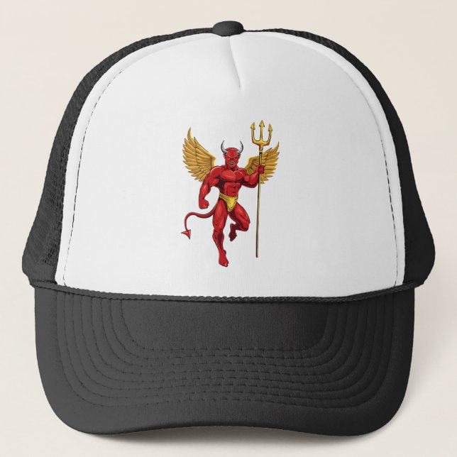 Casquette Devil with trident (Devant)