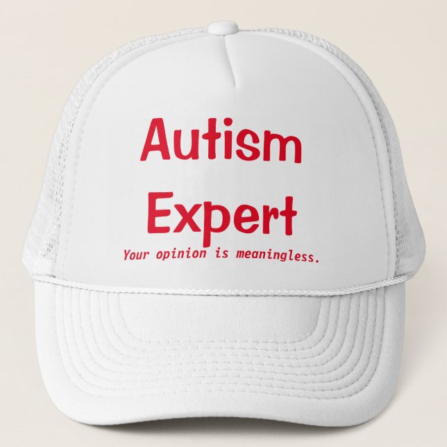 Casquette d'expert en matière d'autisme (Devant)