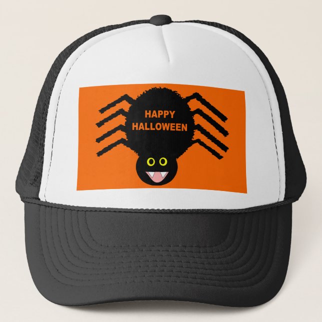 Casquette d'Halloween Spider noir (Devant)