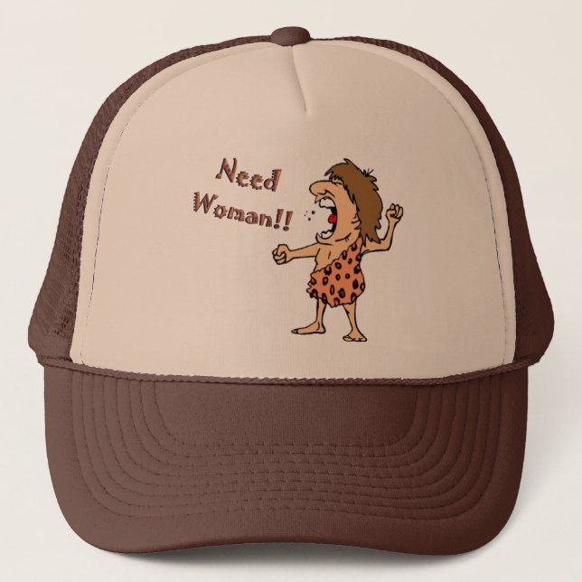 Casquette d'homme des cavernes (Devant)