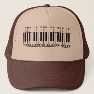 Casquette Diagramme de clavier de piano