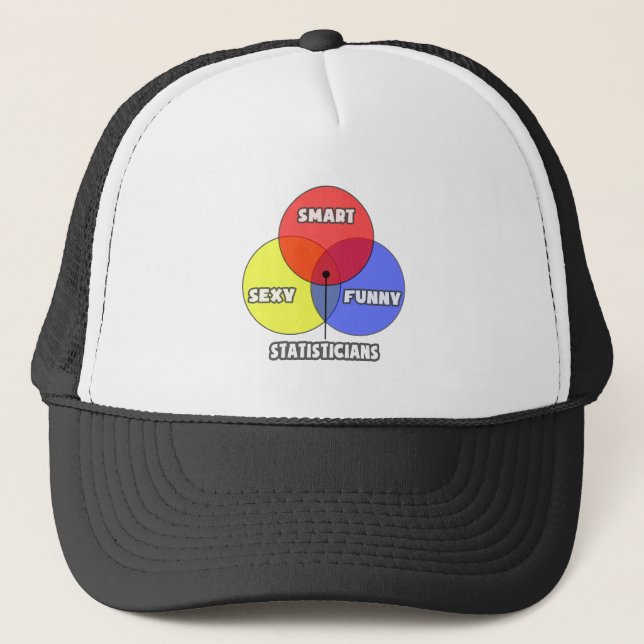 Casquette Diagramme de Venn .. Statisticiens (Devant)