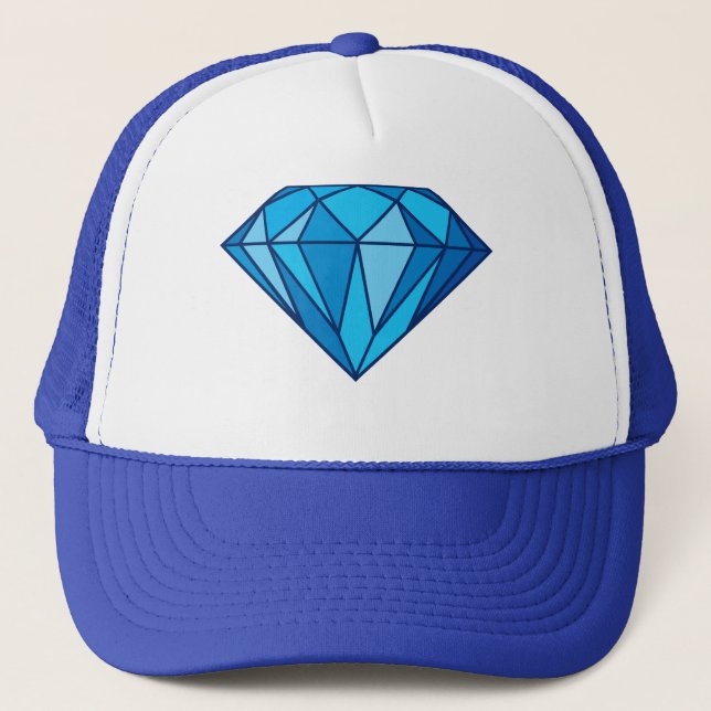 Casquette Diamant bleu (Devant)