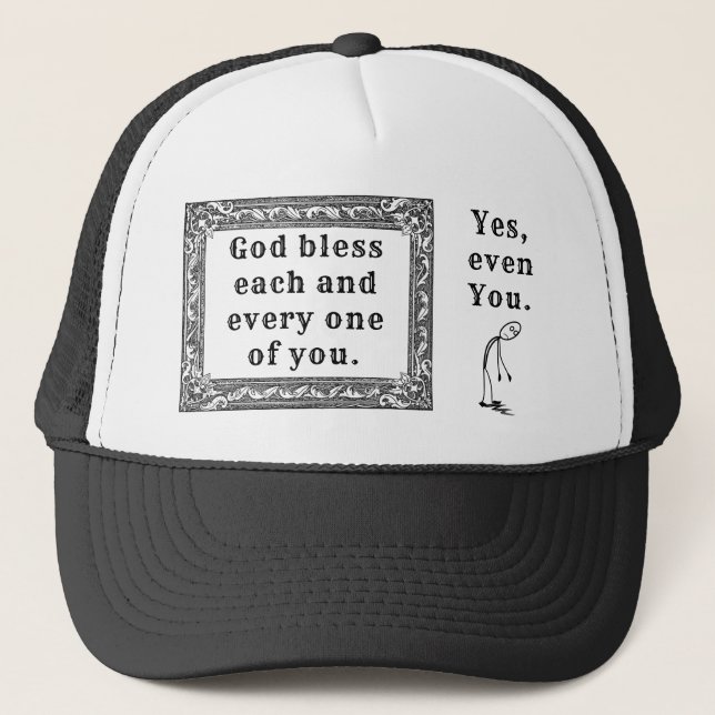 Casquette Dieu bénisse (humaine) (Devant)