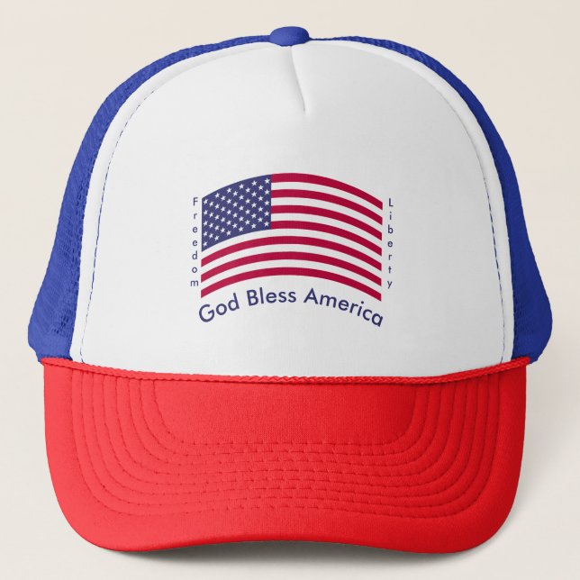 Casquette Dieu bénisse l'Amérique - Liberté - Liberté (Devant)
