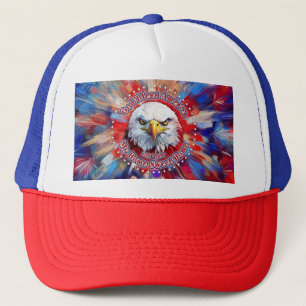 Casquette Dieu bénisse l'Amérique, ma maison douce maison, R