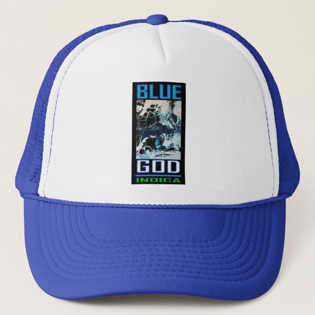 CASQUETTE DIEU BLEU INDICA (Devant)