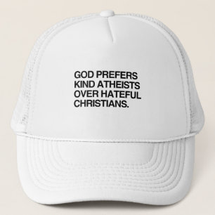 CASQUETTE DIEU PRÉFÈRE DES ATHÉISTES GENTILS