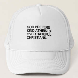 CASQUETTE DIEU PRÉFÈRE DES ATHÉISTES GENTILS
