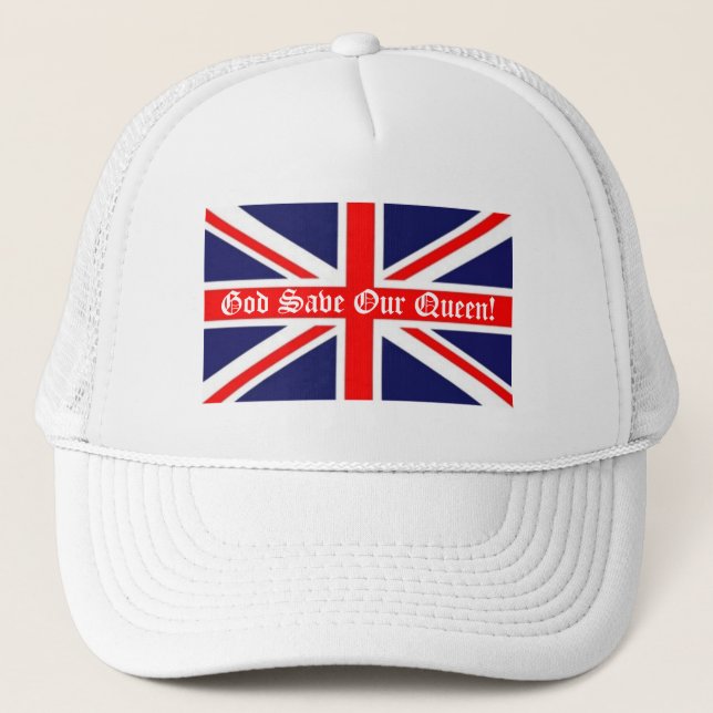 Casquette Dieu sauve notre reine !-Union Jack (Devant)